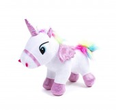 Jucarie de plus, Unicorn, alb, 40 cm