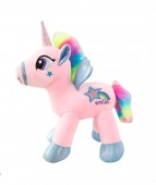 Jucarie de plus, Unicorn, roz, 60 cm