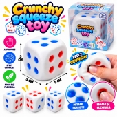 Jucarie senzoriala, Crunchy Squishy, Zar squishy, antistres, 1 buc, multicolor, 5 cm