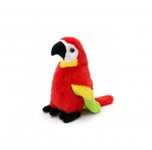 Jucărie de pluș Papagal Roșu, moale și colorat, 23 cm