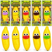 Jucărie Squishy Crunchy Banană, antistres, 1buc, galben, 14 cm