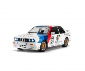 Masinuta metal mecanica, BMW M3 E30 , scara 1:24, sunete, 2 usi mobile, capota mobila, portbagaj mobil, alb, 21 cm