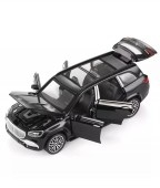 Masinuta metal mecanica, tip Maybach GLS 600, 3 sunete, usi mobile, capota mobila, portbagaj mobil, negru, 15 cm