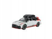 Masinuta metalica, AUDI Rs6 Conversivel, usi mobile, capota mobila, portbagajul mobil, alb, 16 cm