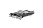 Masinuta metalica, Cadillac Eldorado Biarritz 1959, usi mobile, capota mobila, portbagajul mobil, negru, 19 cm