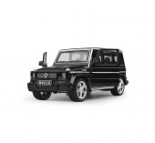 Masinuta metalica Mercedes Benz M923K, 1:24, usi mobil, portbagaj mobil, capota mobila, negru, 18 cm