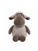 Oiță de pluș, jucărie moale și adorabilă, gri/multicolor, 43 cm