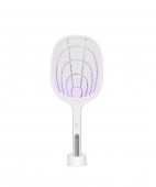Paleta electrica anti-insecte, incarcare USB, alb, 52 cm