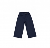 Pantaloni eleganți pentru fetițe, pentru școală, lejeri, bleumarin, marimea 6 ani - 11 ani