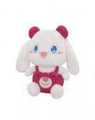 Papusa de plus, Kuromi din seria Cinnamoroll Sanrio, alb/roz, 40 cm