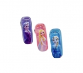 Penar scolar fete, model  Elsa, Rapunzel, 3D, multicolor, 21 cm x 8 cm
