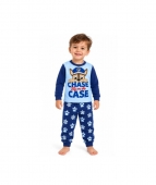 Pijama bebe din bumbac, 2 piese, bluză cu mânecă lungă și pantaloni, albastru, 6 luni - 12 luni