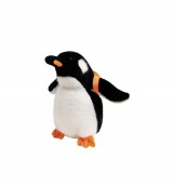 Pinguin de plus, realist, alb/negru, 38 cm