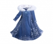 Rochie model Elsa, albastru, 4 ani - 9 ani