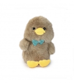 Rățușcă de pluș, pufoasă cu papion, multicolor, 33 cm