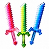 Sabie de jucarie, Minecraft, sunete si lumini, multicolor, 60 cm