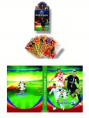 Set 1 Pachet de cartonase, Album de fotbal, UEFA EURO 2024, 3D, pentru 216 cartonase, rosu, 30 cm x 23 cm