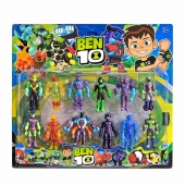 Set 12 Figurine, Ben 10, MASHASHOP, multicolor, 8 cm, 3 ani+