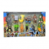 Set 12 Figurine, Italian Brain Rot, Tralalero Tralala, MASHASHOP, verde/multicolor, 10 cm, 3 ani+