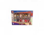 Set 12 figurine, Jucatori Fotbalisti, multicolor, 5 cm +