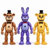 Set 3 Figurine Freddy, prietenii lui Bonnie, multicolor/galben, 17 cm, 3 ani+