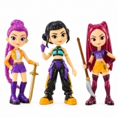 Set 3 figurine, K Pop Demon Hunter Girl, multicolor, 18 cm, 3 ani+