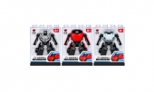 Set 3 mini roboți transformabili în mașinuțe, multicolor, 6,5 cm, 8+ ani