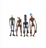 Set 4 Figurine Siren Head, Exlene, multicolor, 20 cm