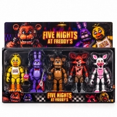 Set 5 Figurine, Freddy, 3 accesorii, multicolor, 11 cm, 4 ani+