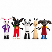 Set 5 Figurine, Iepurasul Bing si prietenii sai, multicolor, 10 cm, 3 ani+