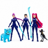 Set 5 figurine K Pop Demon Hunters, Derpys, Tiger, Rumi, Mira, Zoey, accesorii, 11.5 cm, 5 ani+