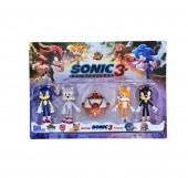 Set 5 Figurine Sonic 3, multicolor,/albastru, 10 cm