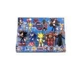 Set 5 Figurine Sonic 3, multicolor, 11 cm - 13 cm
