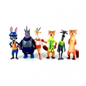 Set 6 Figurine, Zootopia, multicolor, 12 cm, 3 ani+