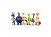 Set 6 Figurine, Zootopia, multicolor, 12 cm