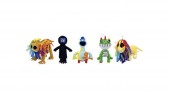 Set 5 Mascoate de plus, Nightmare Critters Plush Poppy Playtime Chapter, galben/multicolor, 25 cm - 30 cm