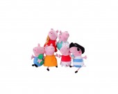 Set 6 Mascote de plus, Peppa, multicolor, 20 cm