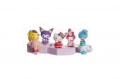 Set 7 Figurine Hello Kitty, Sanrio Kuromi, multicolor, 8 cm