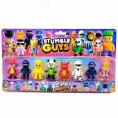 Set 8 Figurine Stumble Guys, multicolor, 7 cm, 4 ani+