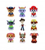 Set 9 Mascote de plus, Patrula Catelusilor, ochi cristal, sunet, multicolor, 27 cm
