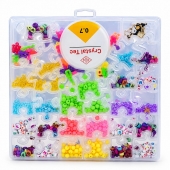 Set creativ pentru copii cu mărgele și accesorii pentru brățări și coliere, multicolor, 5 ani+