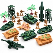 Set Jucării militare pentru copii, tancuri, soldați, avioane, bărci și accesorii