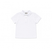 Tricou Polo Clasic pentru baieti, bumbac, alb, 5 ani - 14 ani
