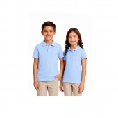 Tricou Polo Clasic pentru copii, scoala, 1buc, bumbac, blue, 5 ani - 13 ani