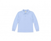  Tricou Polo Clasic pentru baieti, bumbac, bleu, 5 ani - 14 ani 