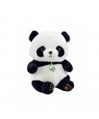 Urs Panda de pluș, moale și pufos, alb-negru, 46 cm
