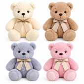 Ursulet de plus, Adorabil, pentru botez, 20 cm