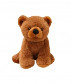 Ursulet de plus, realist, MASHASHOP, maro, 25 cm