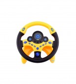 Volan interactiv copii cu lumini si sunete, rotire 360 grade, multicolor
